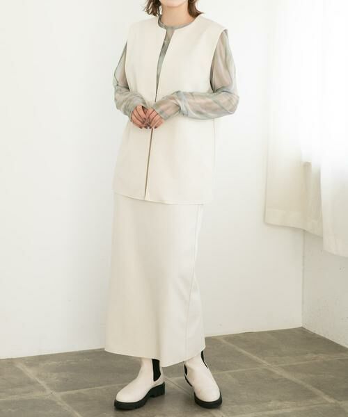 KBF / ケービーエフ スカート | ミニブークレIラインスカート | 詳細13