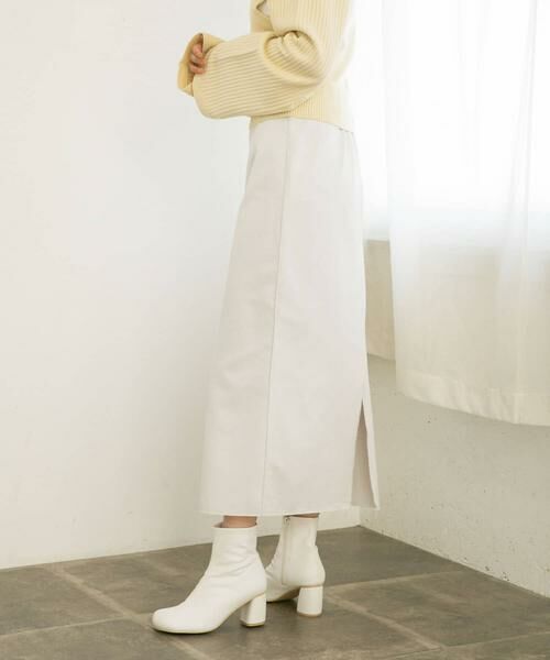 KBF / ケービーエフ スカート | ミニブークレIラインスカート | 詳細3