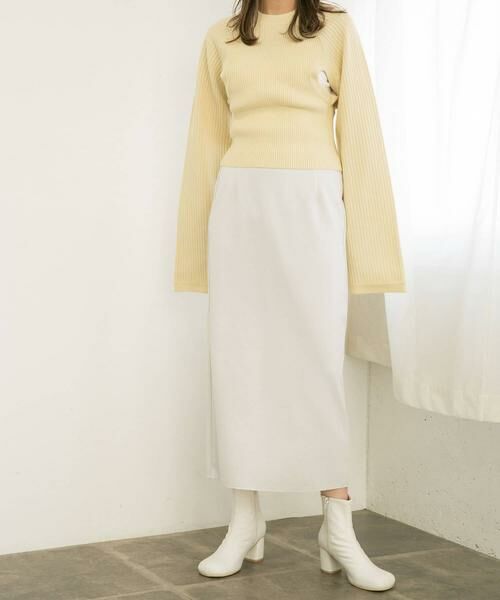 KBF / ケービーエフ スカート | ミニブークレIラインスカート | 詳細4