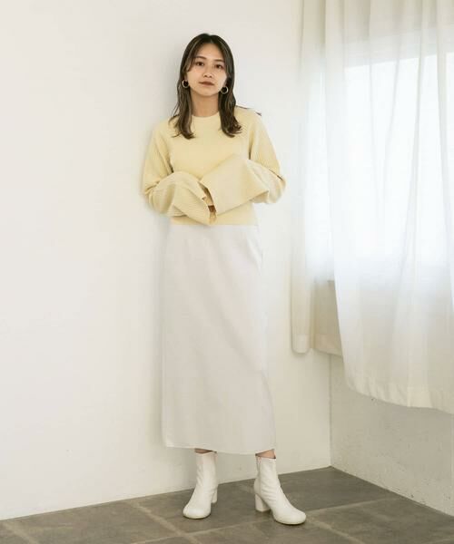 KBF / ケービーエフ スカート | ミニブークレIラインスカート | 詳細6