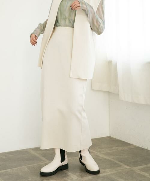 KBF / ケービーエフ スカート | ミニブークレIラインスカート | 詳細9