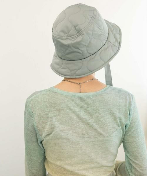 KBF / ケービーエフ ハット | リボン付きキルティングバケットHAT | 詳細2