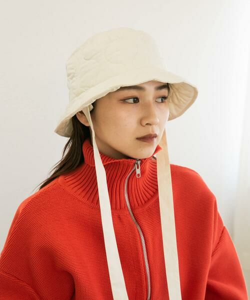 KBF / ケービーエフ ハット | リボン付きキルティングバケットHAT | 詳細12