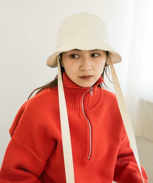 KBF / ケービーエフ ハット | リボン付きキルティングバケットHAT | 詳細13