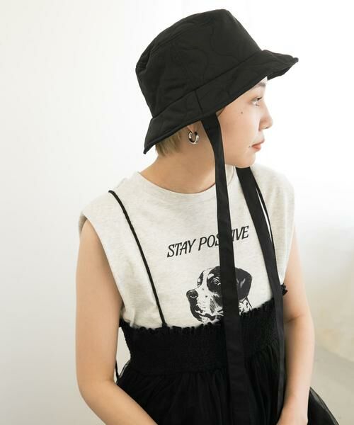 KBF / ケービーエフ ハット | リボン付きキルティングバケットHAT | 詳細22