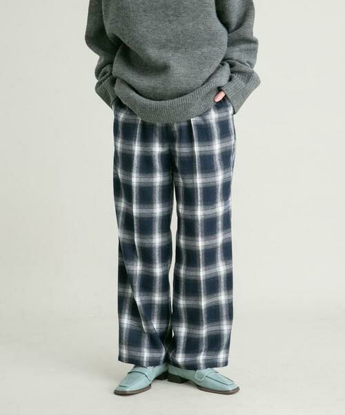 KBF / ケービーエフ その他パンツ | オンブレチェックWIDEパンツ | 詳細1