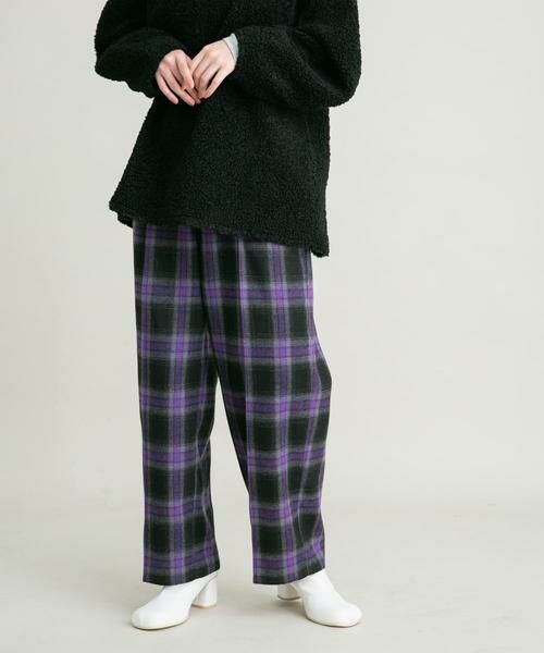 KBF / ケービーエフ その他パンツ | オンブレチェックWIDEパンツ | 詳細10