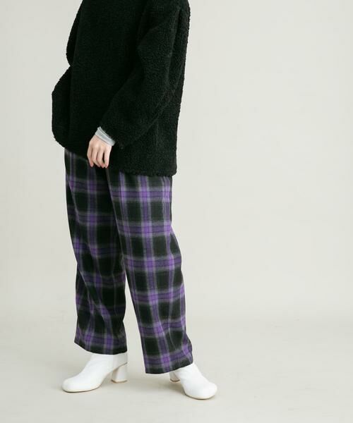 KBF / ケービーエフ その他パンツ | オンブレチェックWIDEパンツ | 詳細11