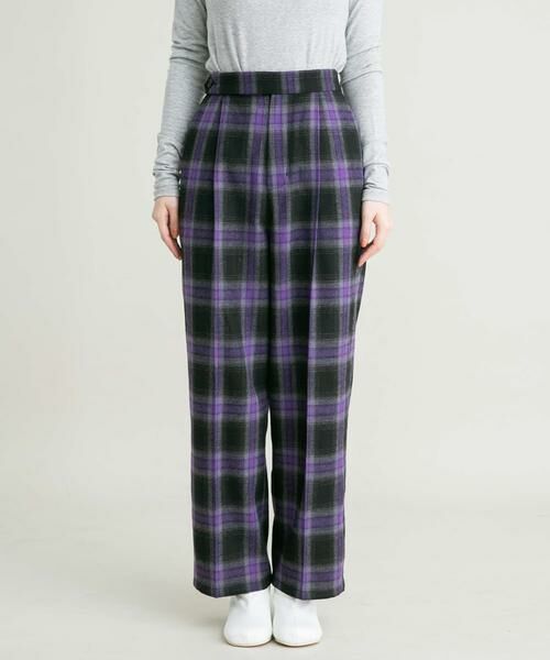 KBF / ケービーエフ その他パンツ | オンブレチェックWIDEパンツ | 詳細17