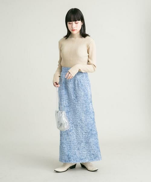 KBF / ケービーエフ スカート | ミニフリンジタイトスカート | 詳細4