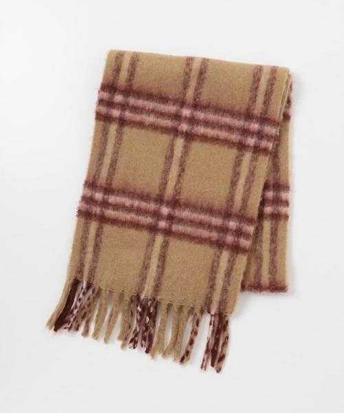 KBF / ケービーエフ マフラー・ショール・スヌード・ストール | BIGフリンジチェックストール | 詳細4