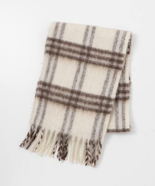 KBF / ケービーエフ マフラー・ショール・スヌード・ストール | BIGフリンジチェックストール | 詳細13