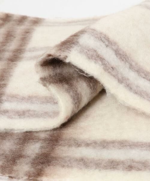 KBF / ケービーエフ マフラー・ショール・スヌード・ストール | BIGフリンジチェックストール | 詳細14