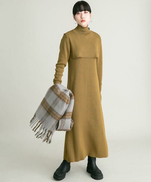 KBF / ケービーエフ マフラー・ショール・スヌード・ストール | BIGフリンジチェックストール | 詳細22