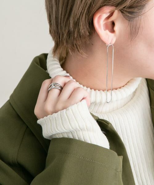 KBF / ケービーエフ ピアス・イヤリング | ロングオーバルチェーンピアス | 詳細6