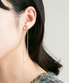 KBF / ケービーエフ ピアス・イヤリング | ロングオーバルチェーンイヤリング