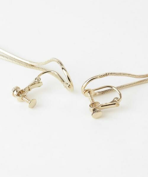 KBF / ケービーエフ ピアス・イヤリング | ロングオーバルチェーンイヤリング | 詳細5