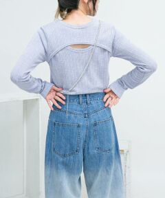 KBF / ケービーエフ Tシャツ | 2WAYフロントスリットカットソー