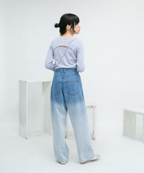 KBF / ケービーエフ Tシャツ | 2WAYフロントスリットカットソー | 詳細10