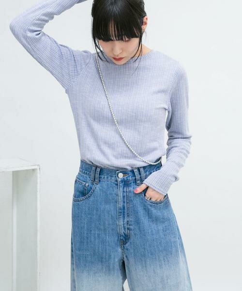 KBF / ケービーエフ Tシャツ | 2WAYフロントスリットカットソー | 詳細2