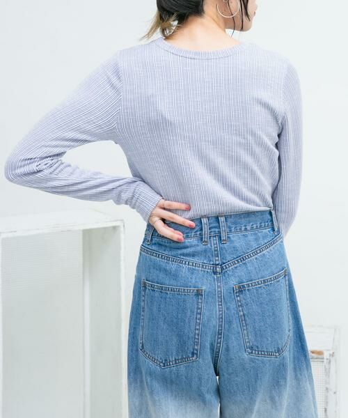 KBF / ケービーエフ Tシャツ | 2WAYフロントスリットカットソー | 詳細5