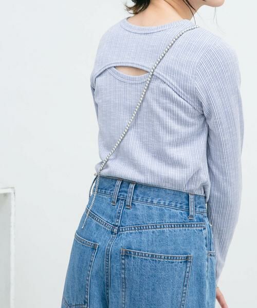 KBF / ケービーエフ Tシャツ | 2WAYフロントスリットカットソー | 詳細7