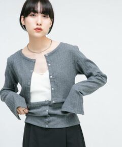 KBF / ケービーエフ Tシャツ | カットアウトリブカットソー