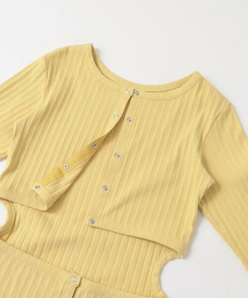 KBF / ケービーエフ Tシャツ | カットアウトリブカットソー | 詳細15