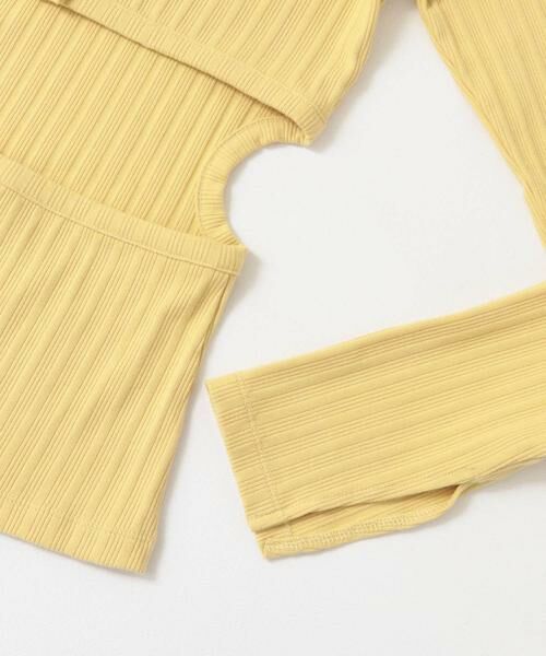 KBF / ケービーエフ Tシャツ | カットアウトリブカットソー | 詳細16