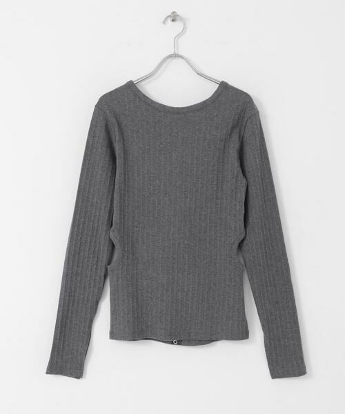 KBF / ケービーエフ Tシャツ | カットアウトリブカットソー | 詳細28