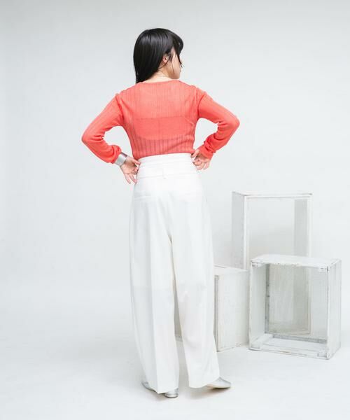 KBF / ケービーエフ ニット・セーター | ランダムRIBシアーニット | 詳細7