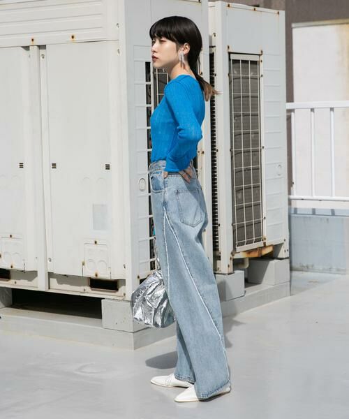 KBF / ケービーエフ ニット・セーター | ランダムRIBシアーニット | 詳細20