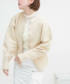 KBF / ケービーエフ カーディガン・ボレロ | リングドットボタンニットカーディガン