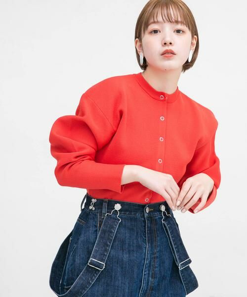 KBF / ケービーエフ カーディガン・ボレロ | リングドットボタンニットカーディガン | 詳細1