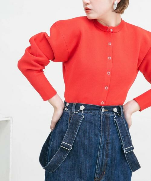 KBF / ケービーエフ カーディガン・ボレロ | リングドットボタンニットカーディガン | 詳細2