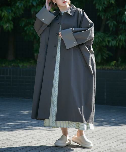 KBF / ケービーエフ ステンカラーコート | ステンカラーBIGBIGコート | 詳細2