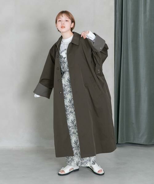 KBF / ケービーエフ ステンカラーコート | ステンカラーBIGBIGコート | 詳細5