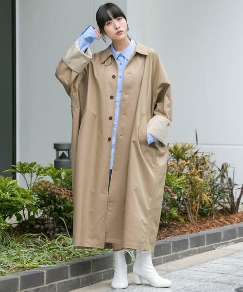 KBF / ケービーエフ ステンカラーコート | ステンカラーBIGBIGコート | 詳細22