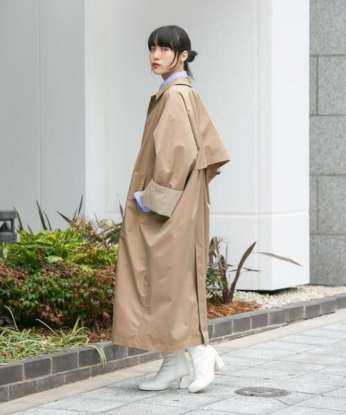 KBF / ケービーエフ ステンカラーコート | ステンカラーBIGBIGコート | 詳細23