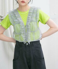 KBF / ケービーエフ Tシャツ | ステッチデザインシャーリングTEE