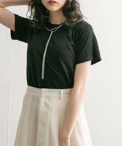 KBF / ケービーエフ Tシャツ | ステッチデザインシャーリングTEE