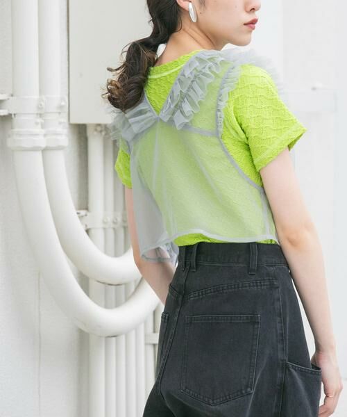 KBF / ケービーエフ Tシャツ | ステッチデザインシャーリングTEE | 詳細1