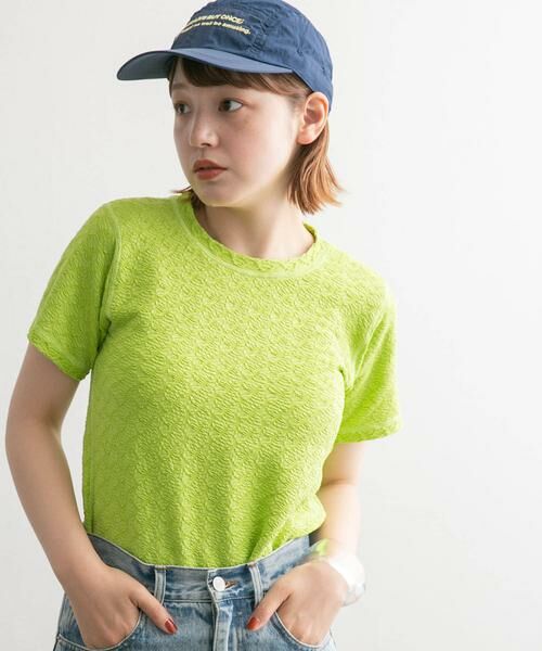 KBF / ケービーエフ Tシャツ | ステッチデザインシャーリングTEE | 詳細5