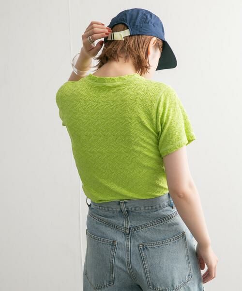 KBF / ケービーエフ Tシャツ | ステッチデザインシャーリングTEE | 詳細9