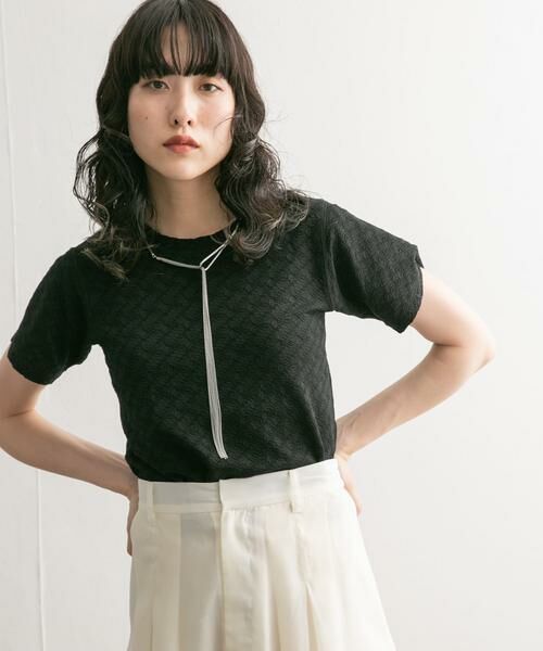 KBF / ケービーエフ Tシャツ | ステッチデザインシャーリングTEE | 詳細27