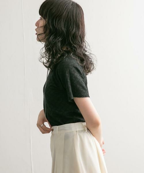 KBF / ケービーエフ Tシャツ | ステッチデザインシャーリングTEE | 詳細28