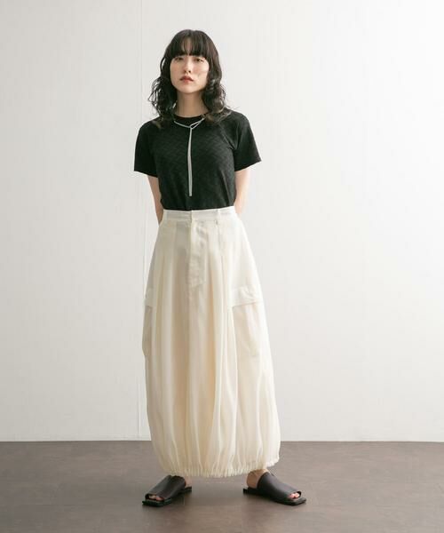 KBF / ケービーエフ Tシャツ | ステッチデザインシャーリングTEE | 詳細30