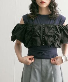 KBF / ケービーエフ Tシャツ | ウエストノットノースリーブトップス