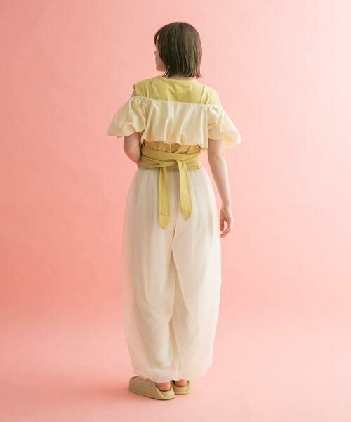 KBF / ケービーエフ Tシャツ | ウエストノットノースリーブトップス | 詳細10