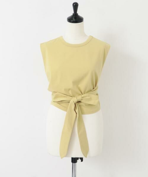 KBF / ケービーエフ Tシャツ | ウエストノットノースリーブトップス | 詳細11